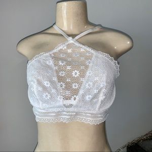 VS High Neck Lace Bralette